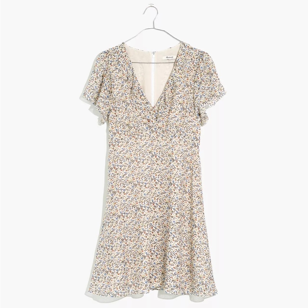 Madewell Silk Floral Dress